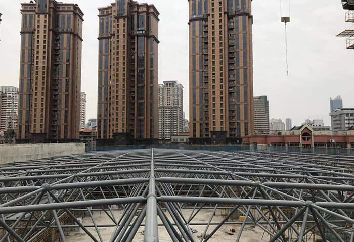 海西水泥厂网架安装